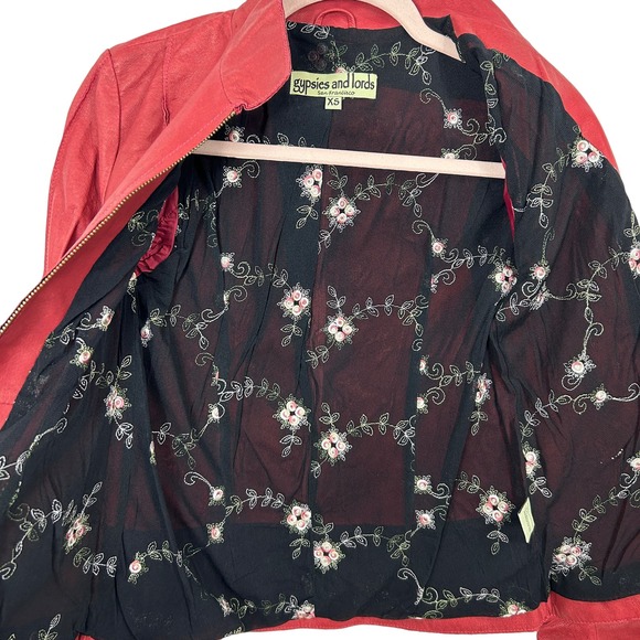 Gypsies and Lords Red Faux Leather Size XS - Picture 6 of 7